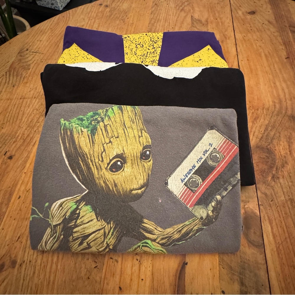 🔥Marvel Tee Bundle🔥 GOTG Vol 2 Groot + Thunderbolts Symbol + Venom Last Dance